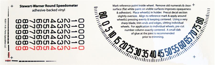 1930-31 Speedometer Decals (Stewart Warner) – Early Ford Store . San ...